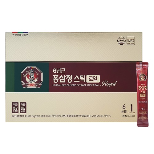 대동고려삼 - 6년근 홍삼정 스틱 로얄 10g x 30포(오프라인 판매 전용)