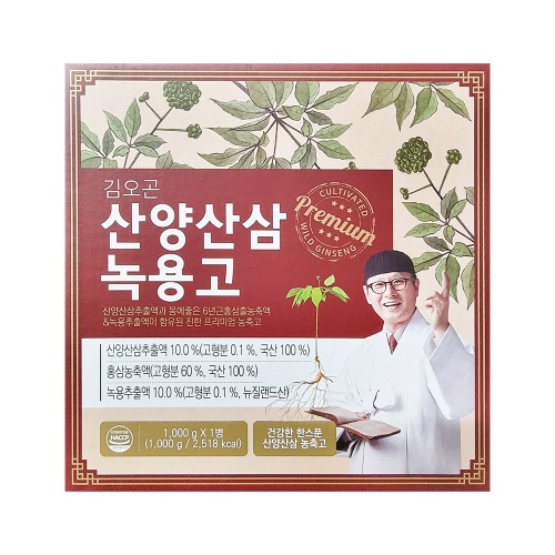 개성상인 - 김오곤 산양산삼 녹용고 1kg(오프라인 판매전용)