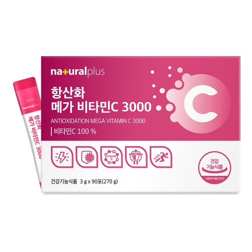 내츄럴플러스 - 항산화 메가비타민C3000 3g x 90포