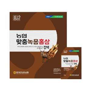 충북농협 - 맞춤 녹용홍삼 진액 70ml x 30포(오프라인 판매 전용)