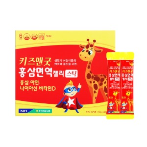 단종)충북농협 - 키즈앤굿 홍삼면역 젤리 스틱 15g x 30포