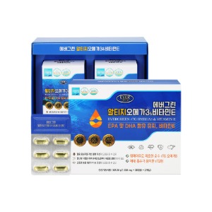 에버그린 - 알티지 오메가3 앤 비타민E 1006mg x 60캡슐(오프라인 판매전용)
