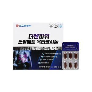 코오롱제약 - 더쎈파워 쏘팔메토 옥타코사놀 1000mg x 60캡슐 (오프라인 판매전용)