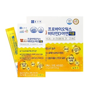 종근당 - 젤튼튼 프로바이오틱스 비타민D아연 이뮨 2g x 60포